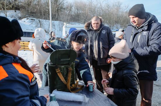 Празднование Крещения Господня в регионах России