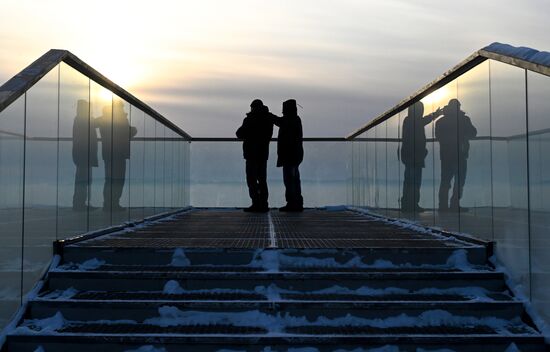 Морозная погода в Красноярске