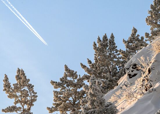 Морозная погода в Красноярском крае