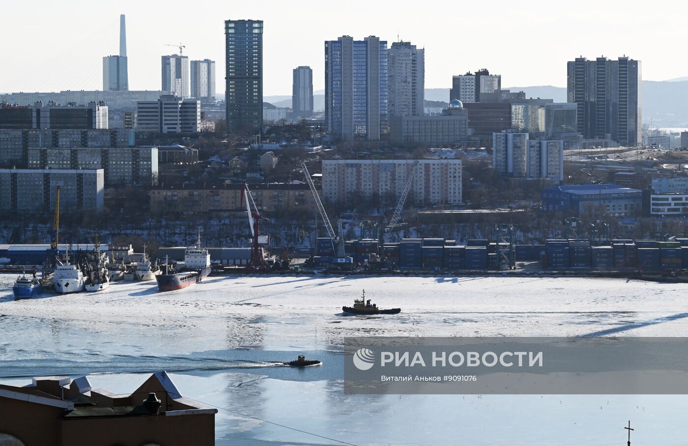 Ледовая обстановка в акватории Владивостока