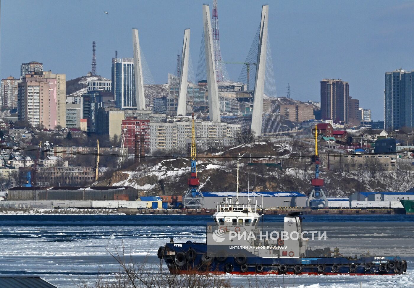 Ледовая обстановка в акватории Владивостока