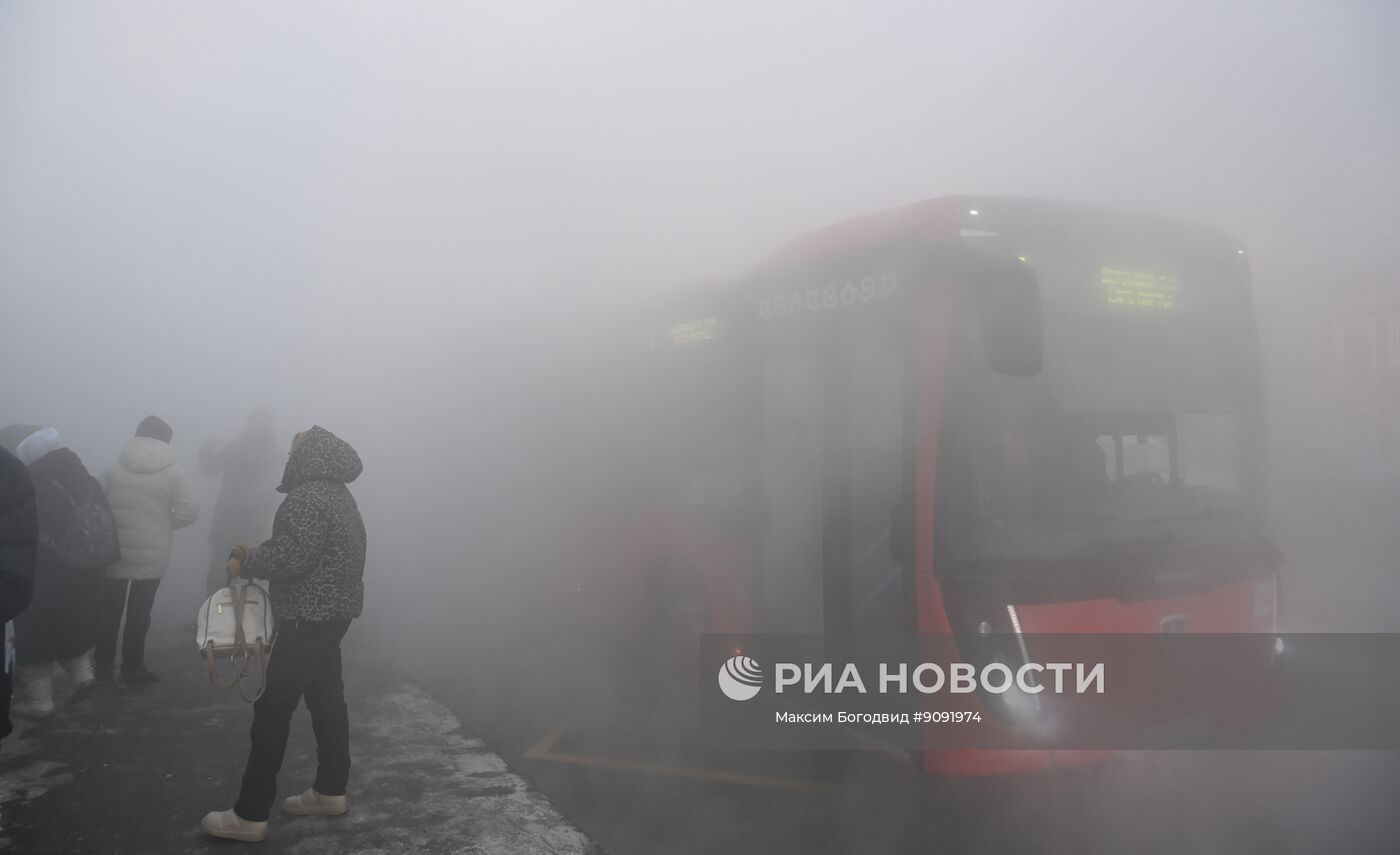 Авария на улице Вишневского в Казани
