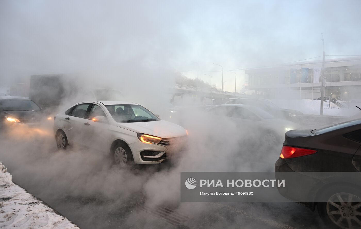 Авария на улице Вишневского в Казани