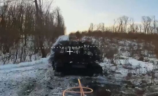 Уничтожение техники ВСУ в Харьковской области
