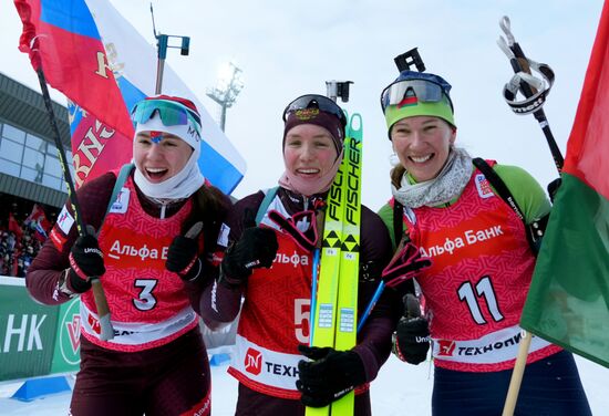 Биатлон. Кубок Содружества. 4 этап. Женщины. 10 км. Гонка преследования