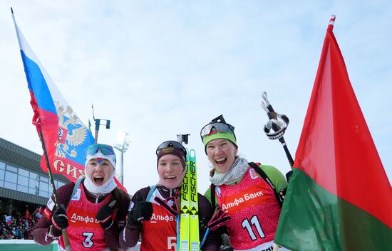 Биатлон. Кубок Содружества. 4 этап. Женщины. 10км. Гонка преследования