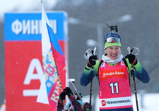 Биатлон. Кубок Содружества. 4 этап. Женщины. 10км. Гонка преследования