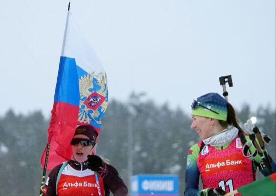 Биатлон. Кубок Содружества. 4 этап. Женщины. 10км. Гонка преследования