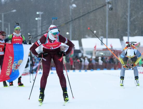 Биатлон. Кубок Содружества. 4 этап. Женщины. 10км. Гонка преследования