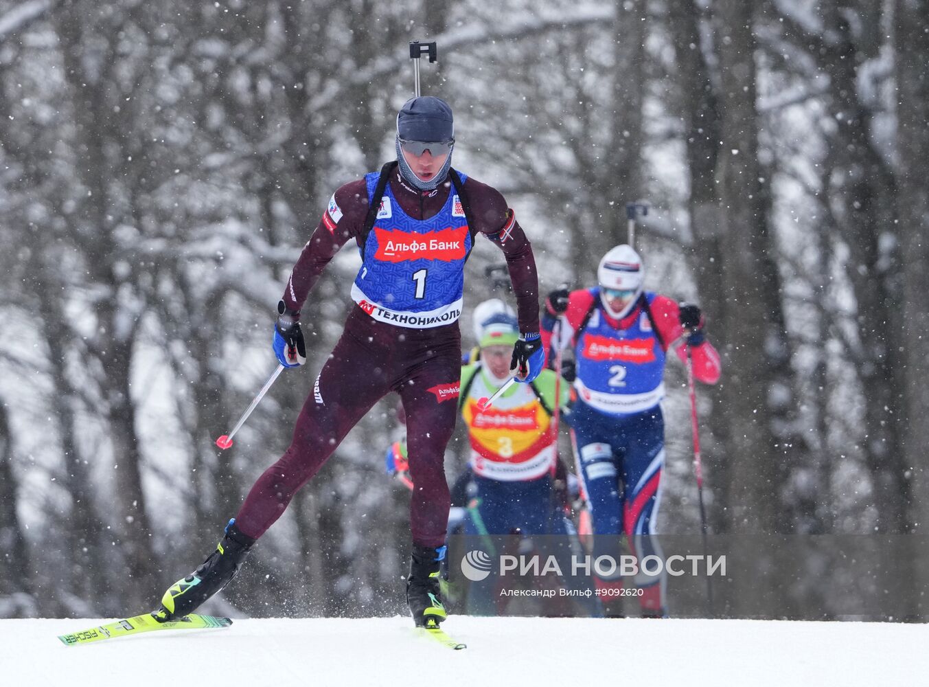 Биатлон. Кубок Содружества. 4 этап. Мужчины. 12,5 км. Гонка преследования