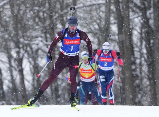 Биатлон. Кубок Содружества. 4 этап. Мужчины. 12,5 км. Гонка преследования
