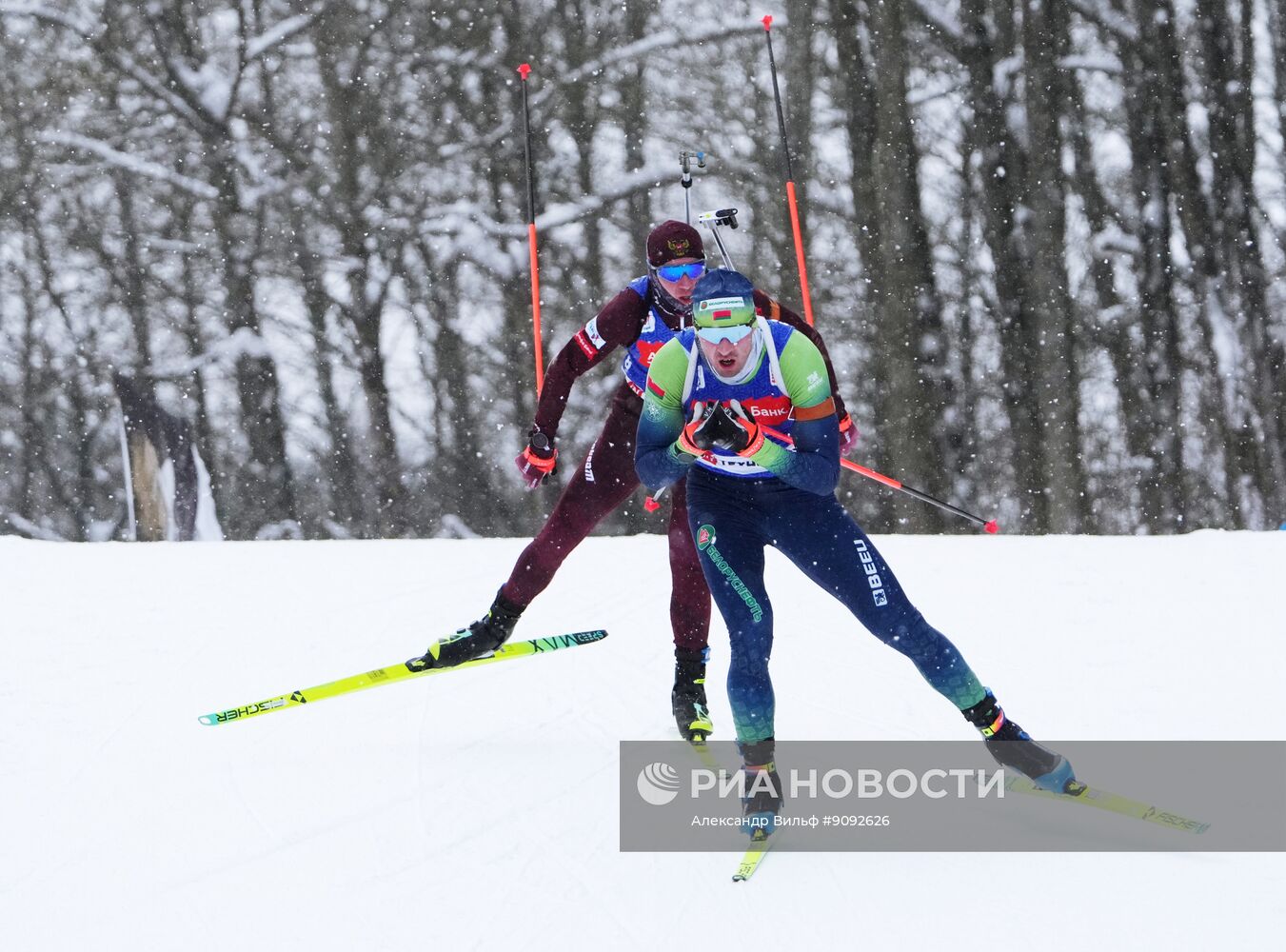 Биатлон. Кубок Содружества. 4 этап. Мужчины. 12,5 км. Гонка преследования