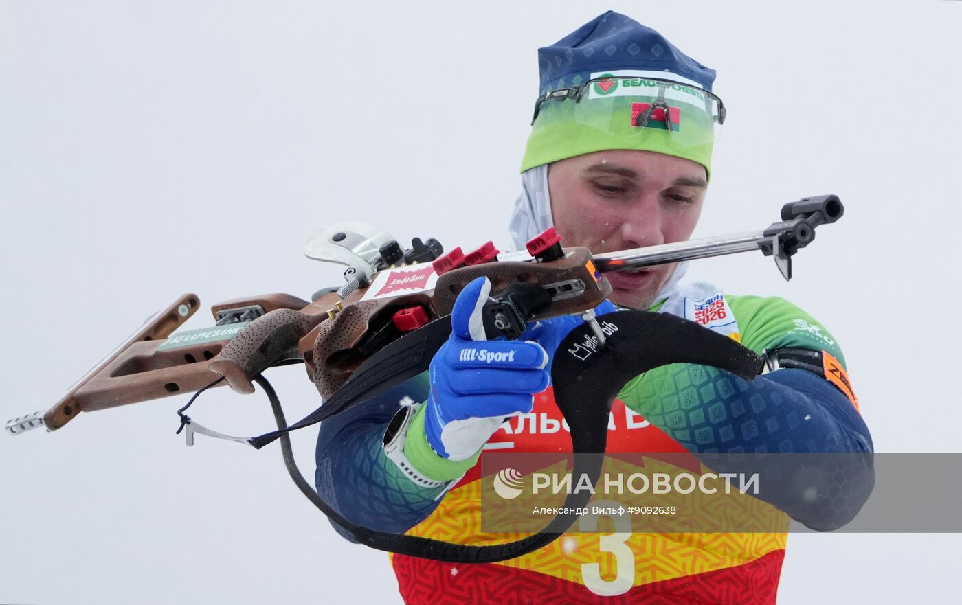 Биатлон. Кубок Содружества. 4 этап. Мужчины. 12,5 км. Гонка преследования