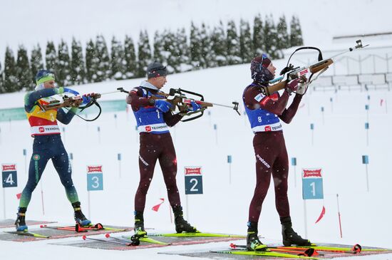 Биатлон. Кубок Содружества. 4 этап. Мужчины. 12,5 км. Гонка преследования