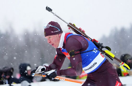 Биатлон. Кубок Содружества. 4 этап. Мужчины. 12,5 км. Гонка преследования