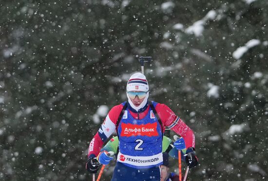 Биатлон. Кубок Содружества. 4 этап. Мужчины. 12,5 км. Гонка преследования