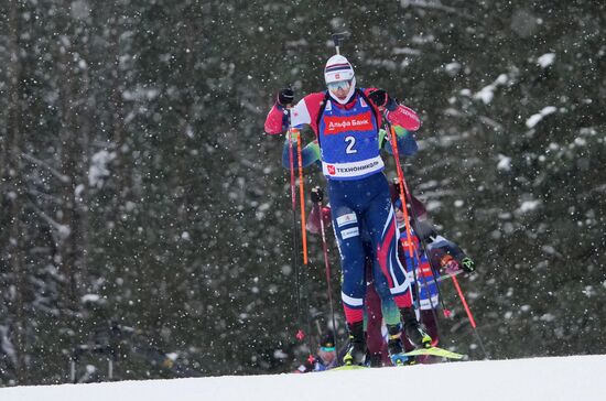 Биатлон. Кубок Содружества. 4 этап. Мужчины. 12,5 км. Гонка преследования