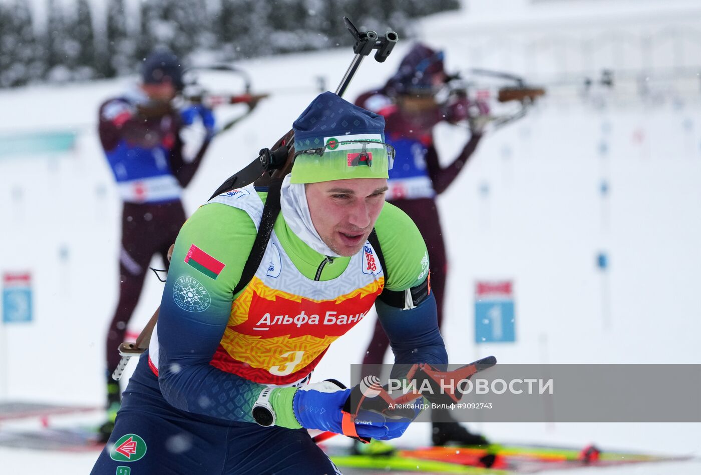 Биатлон. Кубок Содружества. 4 этап. Мужчины. 12,5 км. Гонка преследования