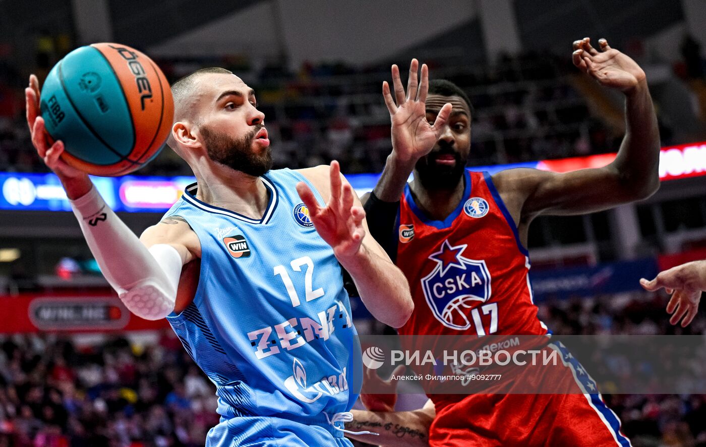Баскетбол. Единая лига ВТБ. ЦСКА (Москва) - "Зенит" (Санкт-Петербург)