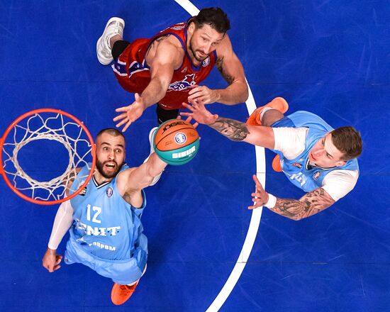 Баскетбол. Единая лига ВТБ. ЦСКА (Москва) - "Зенит" (Санкт-Петербург)