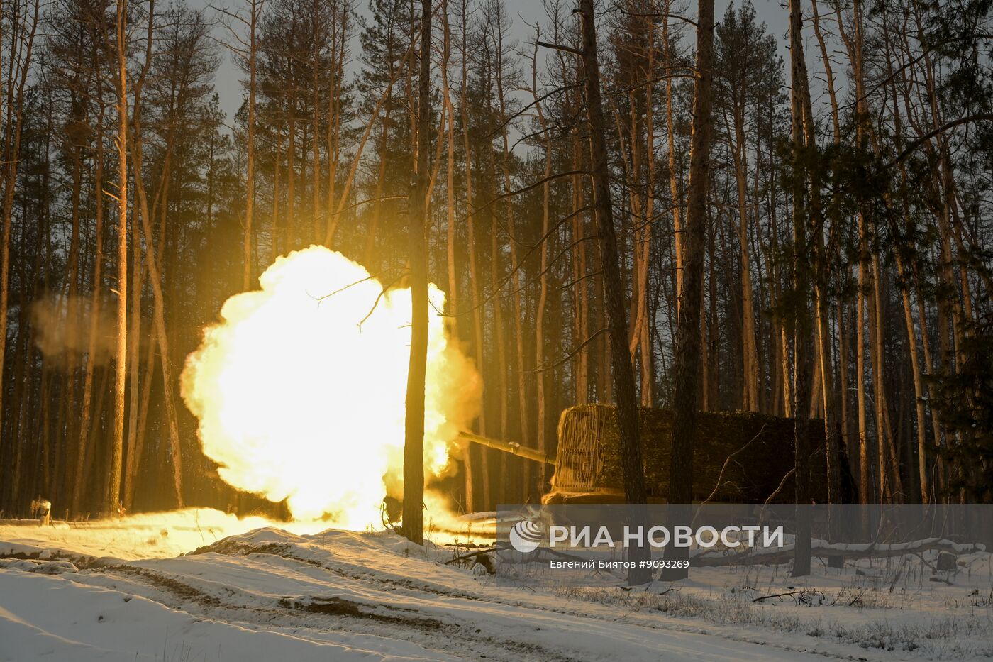 Боевая работа танкистов группировки войск "Запад" в ЛНР