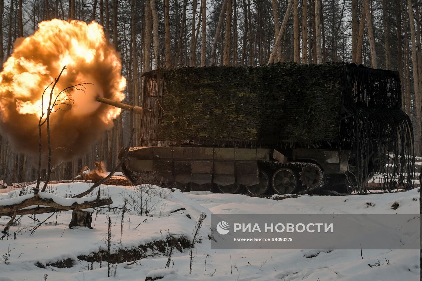 Боевая работа танкистов группировки войск "Запад" в ЛНР