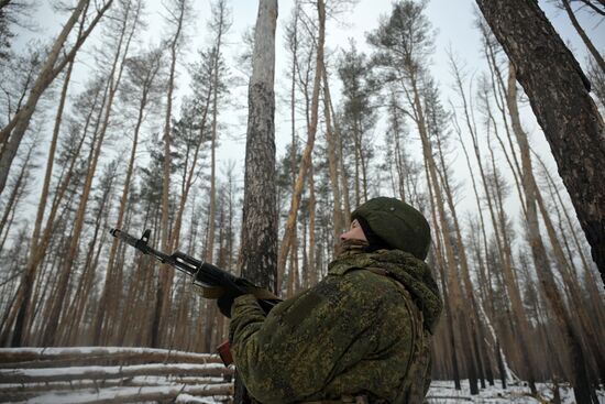 Боевая работа танкистов группировки войск "Запад" в ЛНР