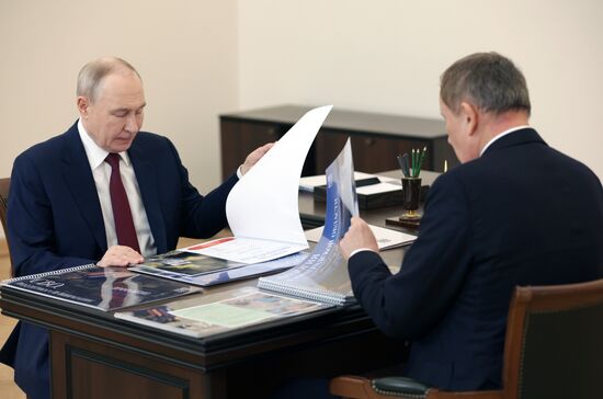 Рабочая поездка президента Владимира Путина в Санкт-Петербург