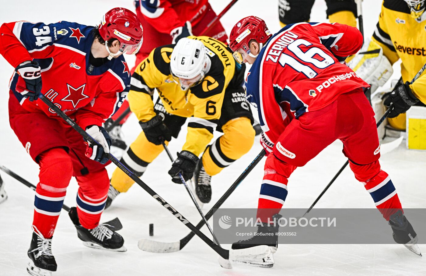 Хоккей. КХЛ. ЦСКА (Москва) - "Северсталь" (Череповец)