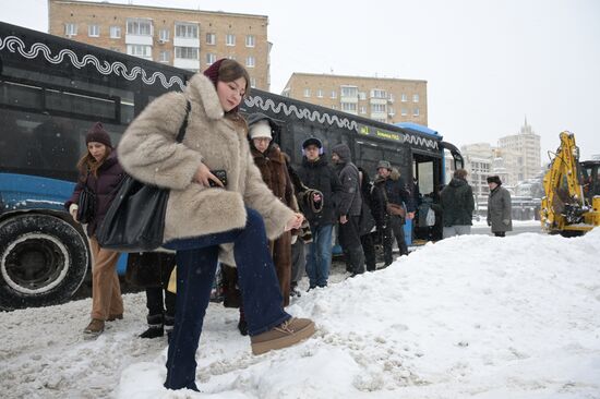 Снег в Москве