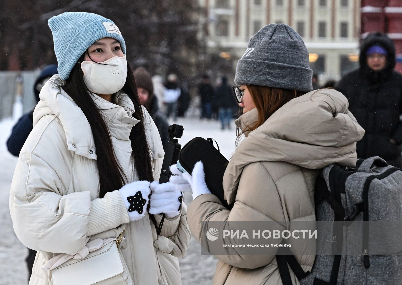 Морозная погода в Москве