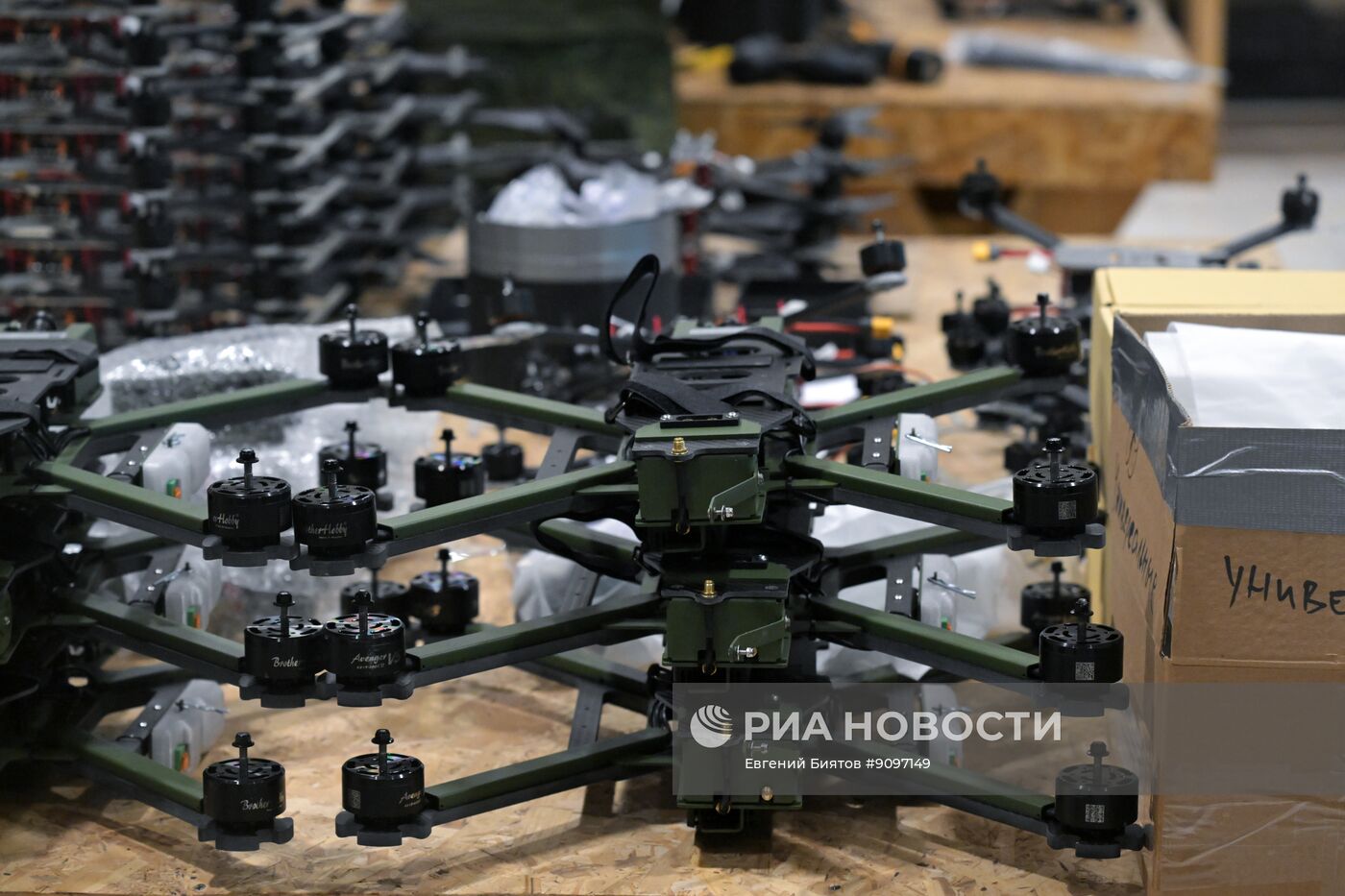 Лаборатория по производству дронов группировки войск "Запад" в ЛНР