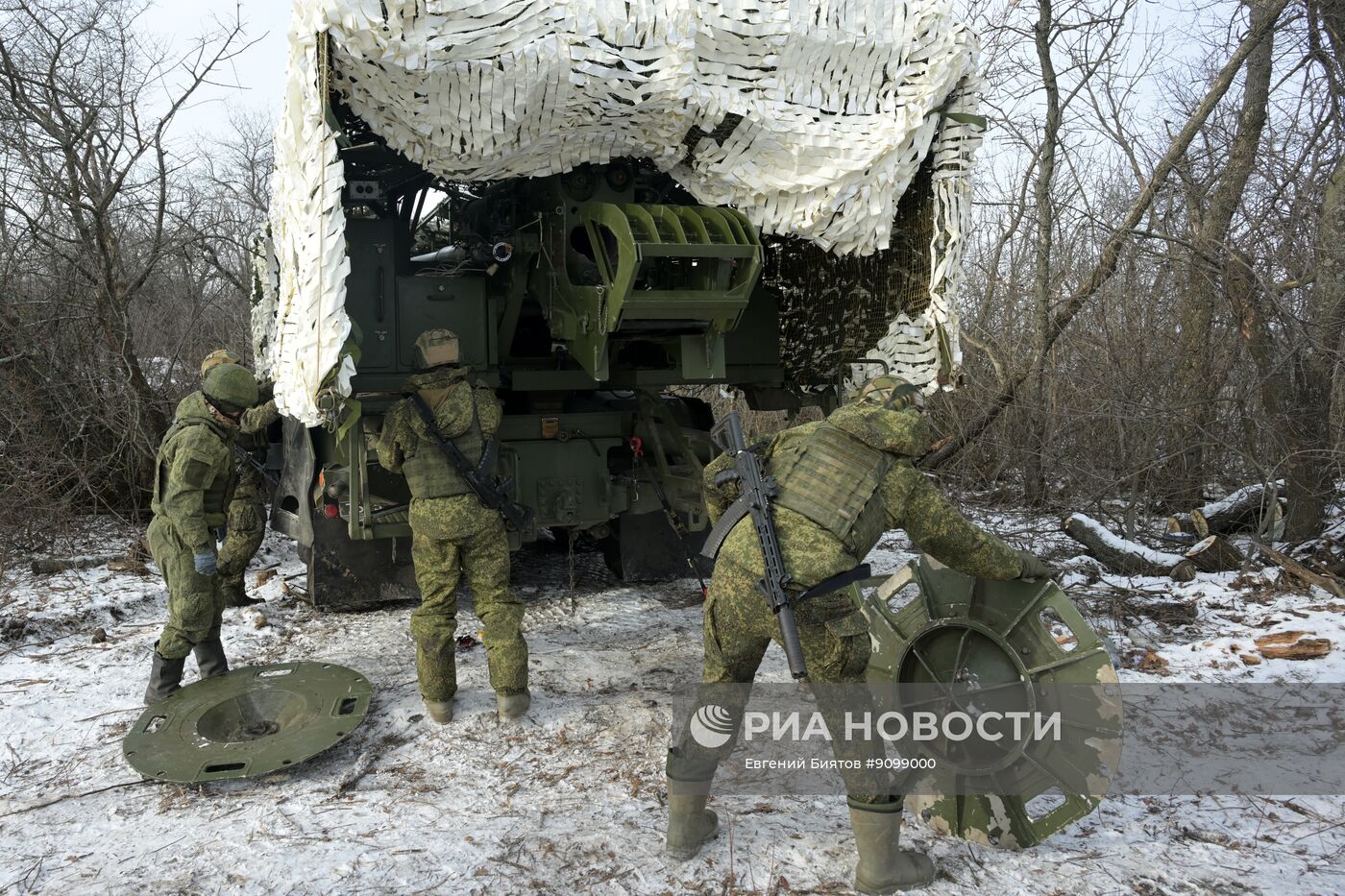 Боевая работа артиллеристов группировки войск "Запад" на Харьковском направлении