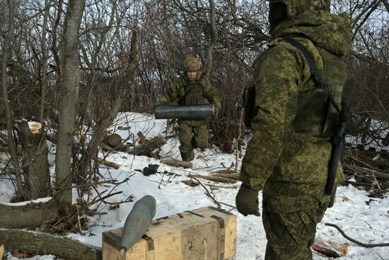 Боевая работа артиллеристов группировки войск "Запад" на Харьковском направлении
