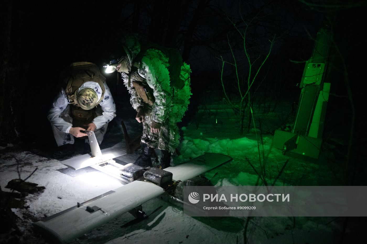 Боевая работа расчета БПЛА "Молния" спецназа "Ахмат" на Сумском направлении
