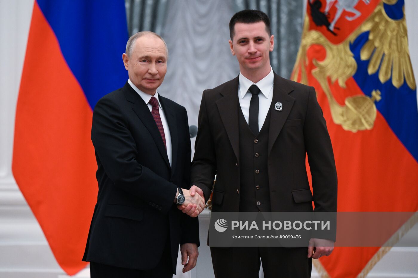 Вручение премий в области науки и инноваций для молодых ученых за 2025 год в Кремле