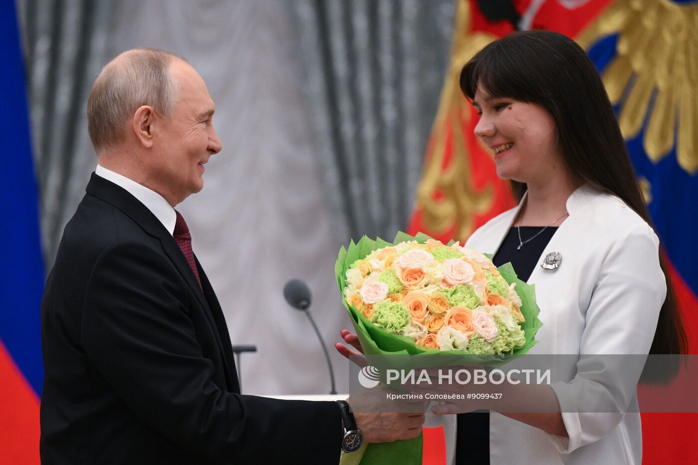 Вручение премий в области науки и инноваций для молодых ученых за 2025 год в Кремле