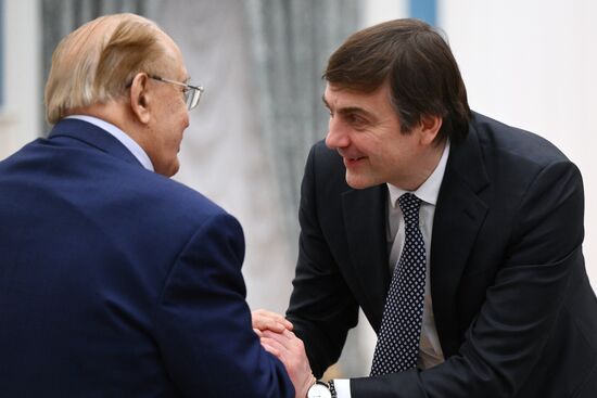 Вручение премий в области науки и инноваций для молодых ученых за 2025 год в Кремле