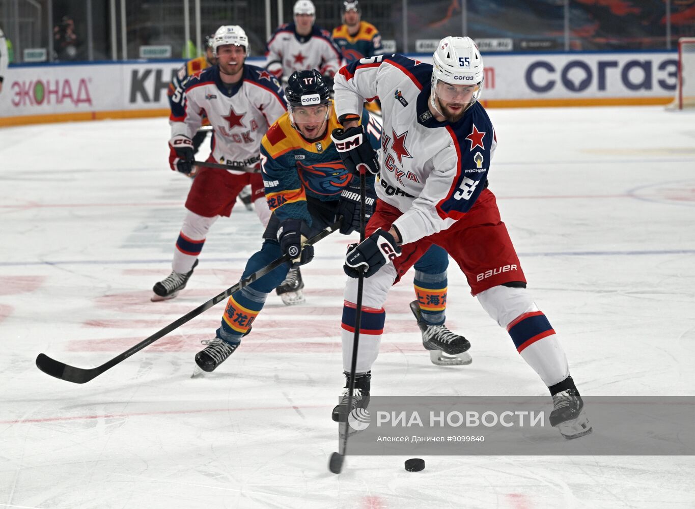 Хоккей. КХЛ. "Драконы" (Шанхай) – ЦСКА (Москва)