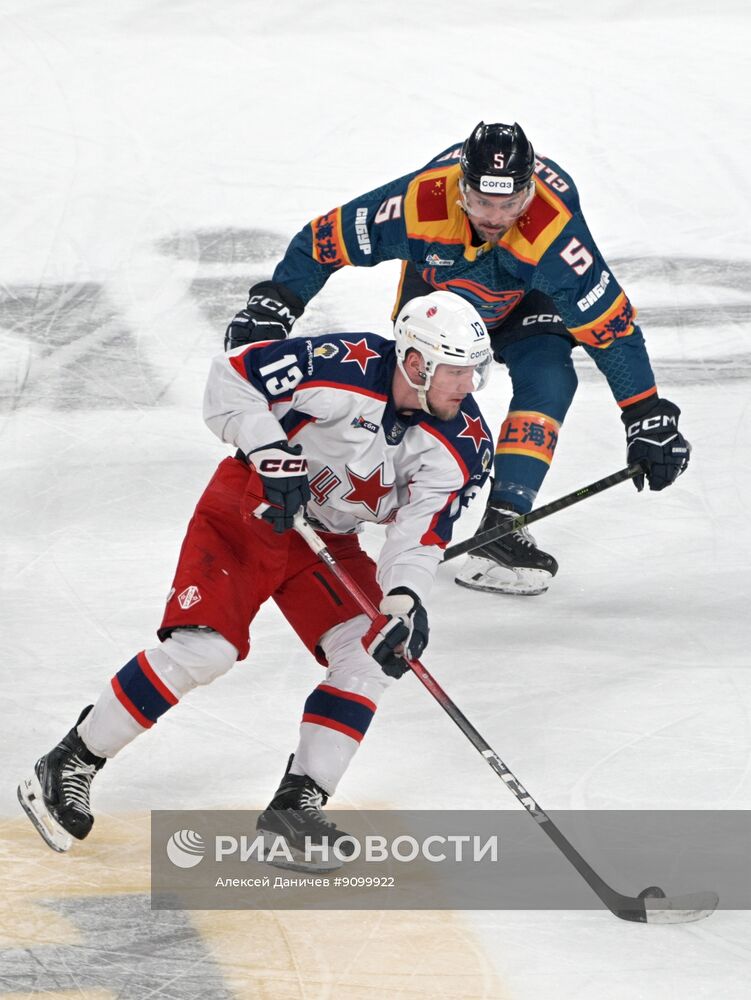 Хоккей. КХЛ. "Драконы" (Шанхай) – ЦСКА (Москва)
