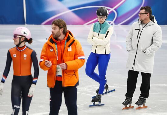 Шорт-трек. Тренировка Алены Крыловой перед ОИ-2026