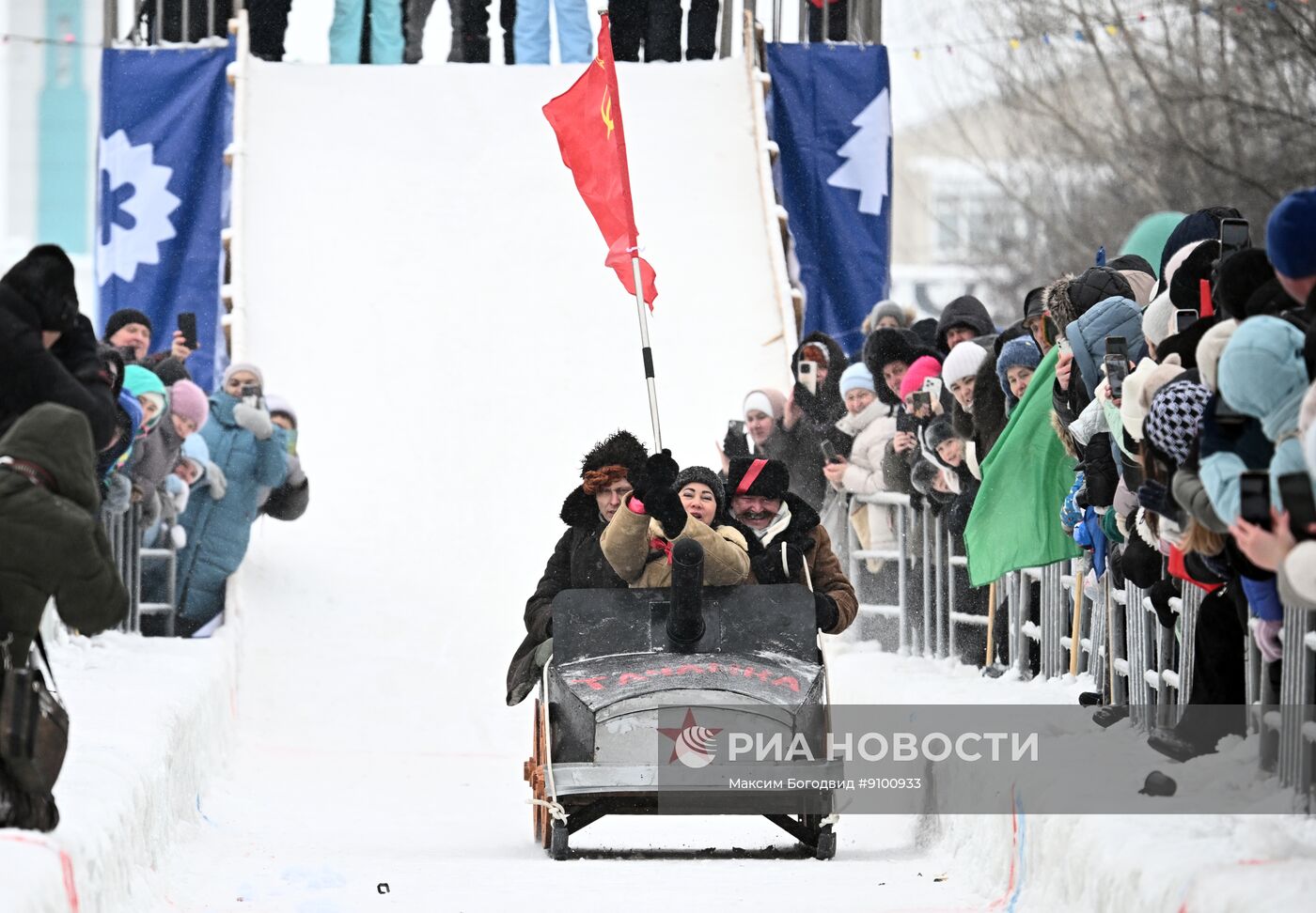 Фестиваль креативных санок SUNNYФЕСТ в Татарстане