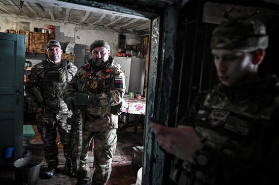 Боевая работа артиллерии спецназа "Ахмат" МО РФ на Сумском направлении