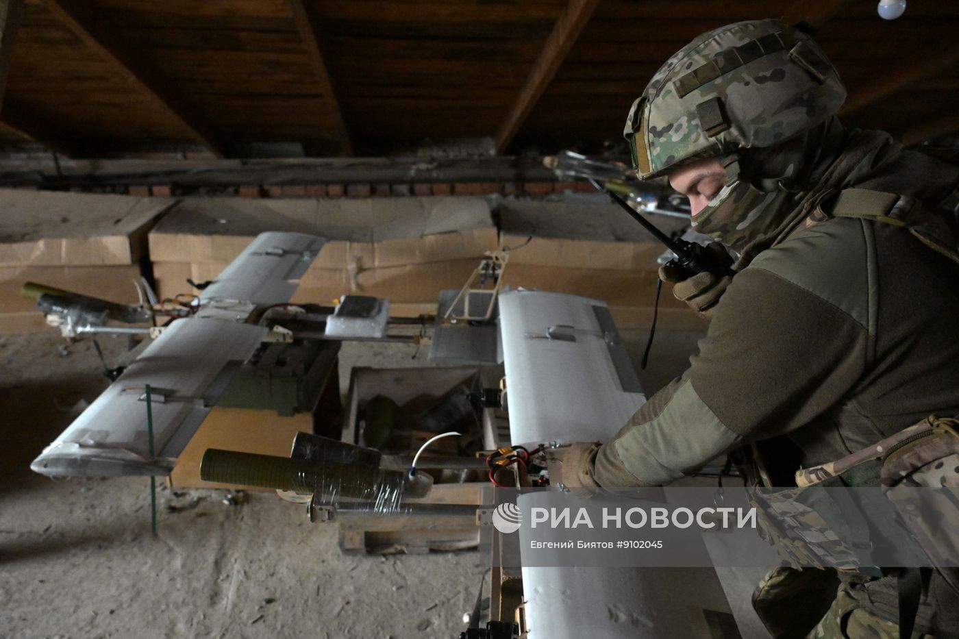 Боевая работа расчетов БПЛА "Молния" группировки войск "Запад"