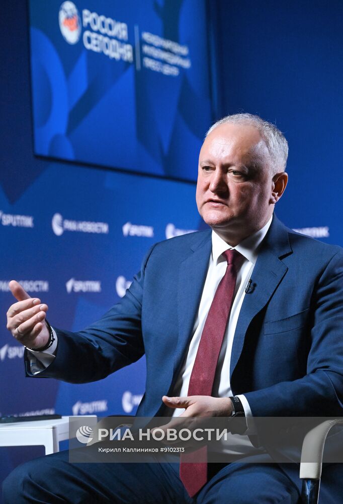 Интервью экс-президента Молдавии Игоря Додона агентству РИА Новости