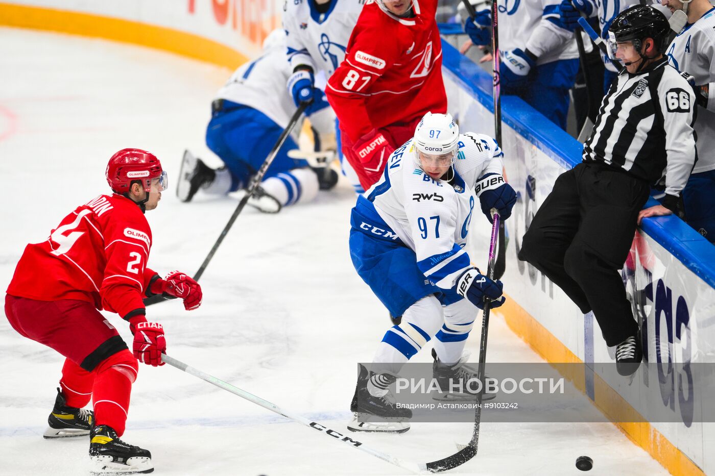 Хоккей. КХЛ. "Спартак" (Москва) - "Динамо" (Москва)