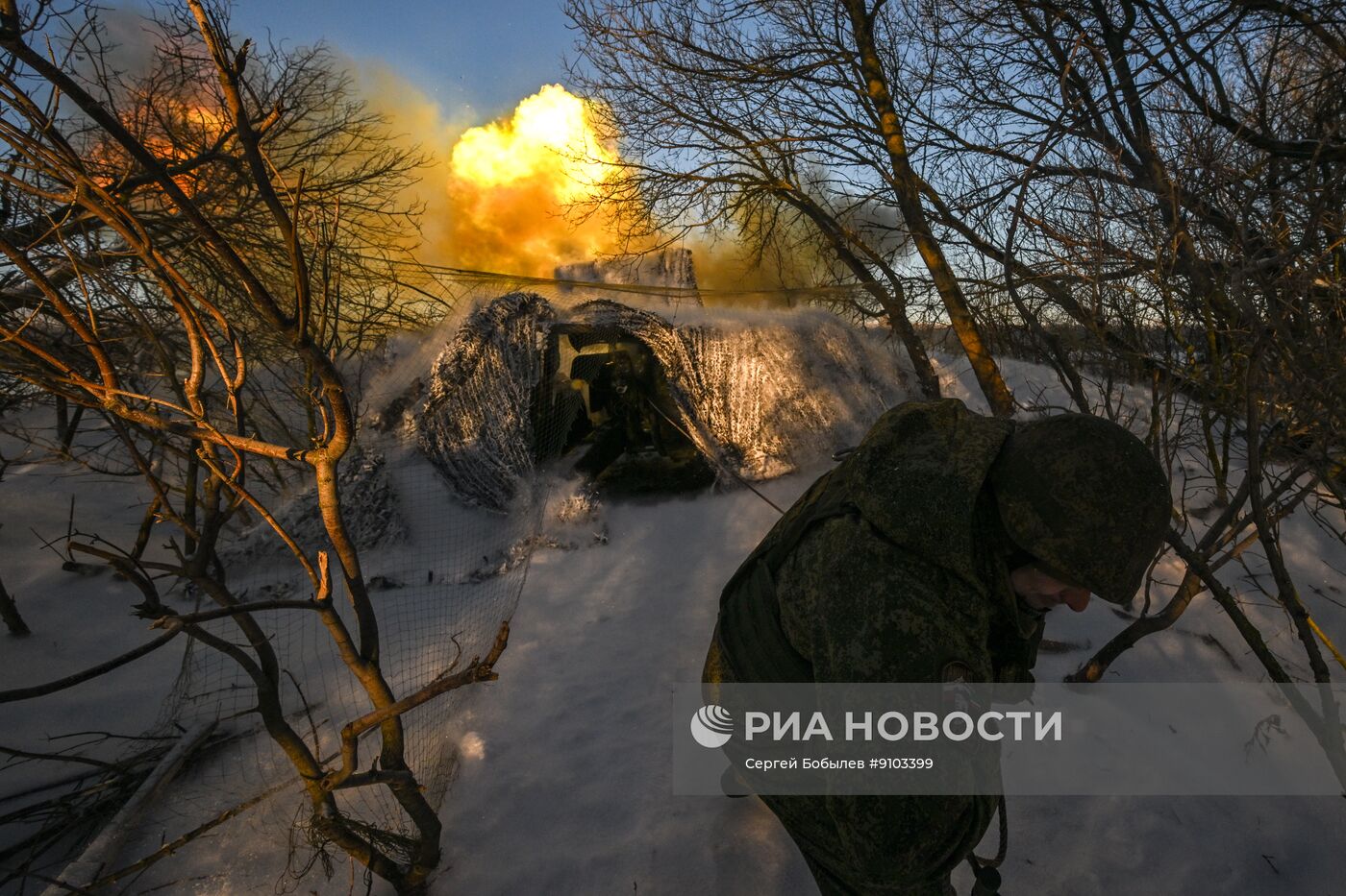 Боевая работа расчета пушки М-46 спецназа "Ахмат" на Сумском направлении