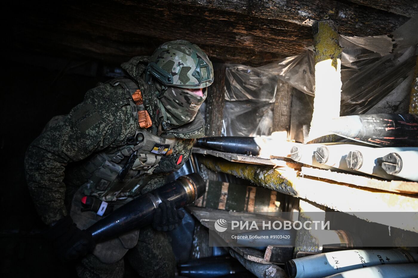 Боевая работа расчета пушки М-46 спецназа "Ахмат" на Сумском направлении
