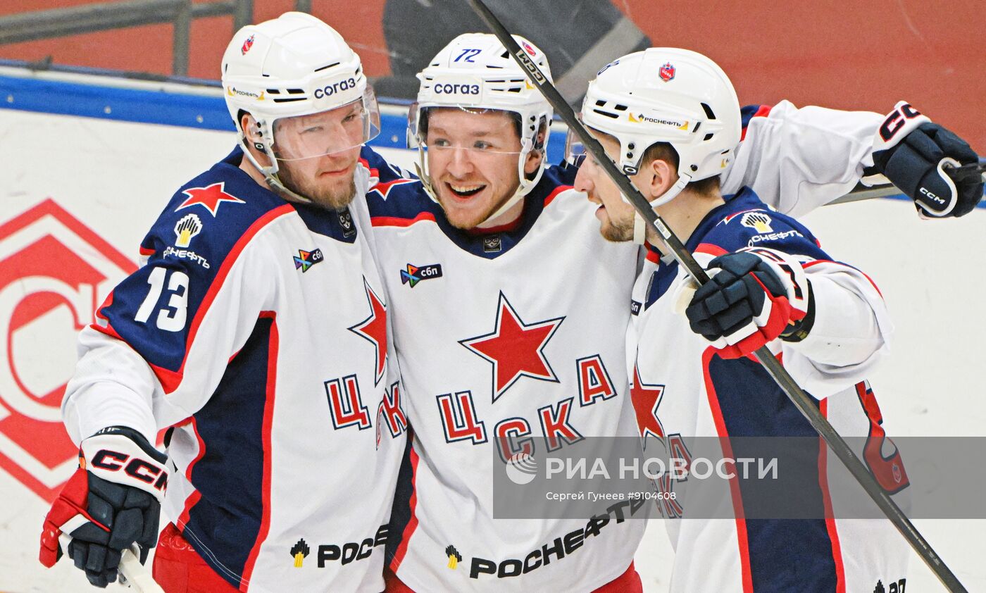 Хоккей. КХЛ. "Спартак" (Москва) - ЦСКА (Москва)