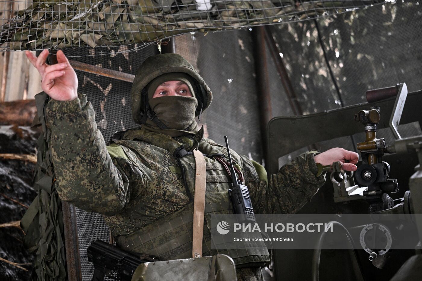 Боевая работа расчета пушки "Гиацинт-С" 29-го артиллерийского полка на Харьковском направлении СВО